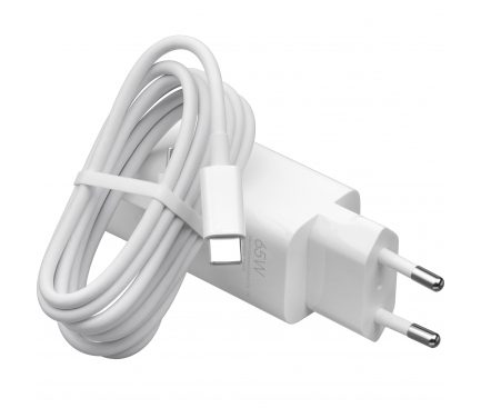 Xiaomi MDY-12-EU síťový rychlonabíječka (QC + PD konektor), PD type-C kabel, bílá