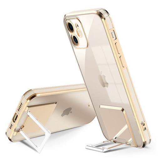 Apple iPhone 7/8/SE 2020/SE 2022 luxury s opěrkou zadní kryt (Zlatá)
