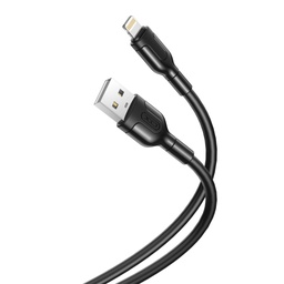 XO NB212 Lightning datový kabel (Černá) – 2.1A