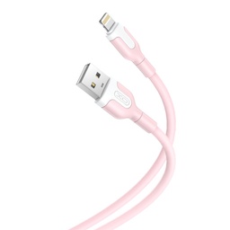 XO NB212 Lightning datový kabel (Růžová) – 2.1A