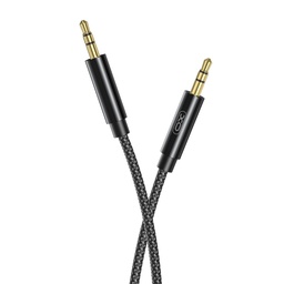 XO NB-R211C 3.5 mm–3.5 mm audio kabel (Černá)