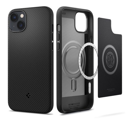 Apple iPhone 14 Pro Spigen Mag Armor prémiový zadní kryt (Černá)