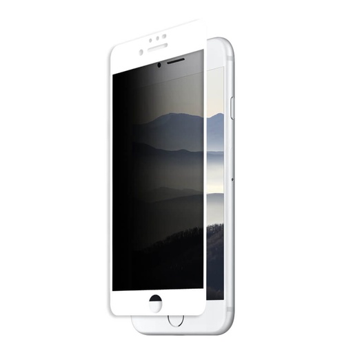 Apple iPhone 6/7/8 5D tvrzené sklo celý na displej, průhledný (bílá rámeček)