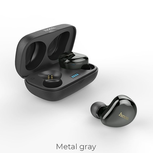 Hoco ES25 bezdrátový headset, metalická šedá