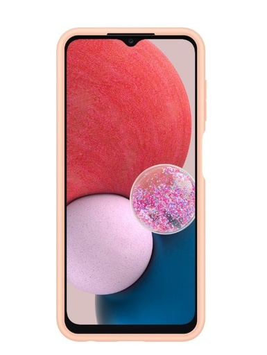 Samsung Galaxy A13 5G S držákem karet pouzdro (Broskvová)