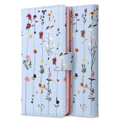 Samsung Galaxy A53 5G Tech Protect Wallet Garden knížkové pouzdro (Modrá)