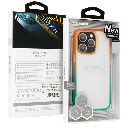 Apple iPhone 14 IDEAR W15 zadní kryt (Narancs-Menta)