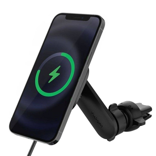 SPIGEN ITS12W bezdrátový autní magsafe rychlonabíječka (na ventilační mřížku) černá