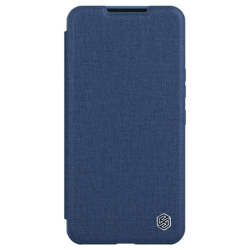 Samsung Galaxy S23 5G Nillkin Qin cloth pro s ochranou kamery látka knížkové pouzdro (Modrá)