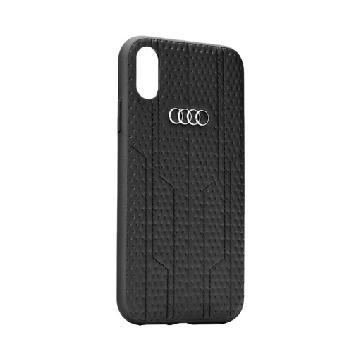 Apple iPhone XS Max AUDI leather prémiový zadní kryt, (Černá) - A6/D1 AU-TPUPCIPXSM-A6/D1-BK