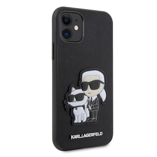 Apple iPhone 11 Karl Lagerfeld PU Saffiano Karl and Choupette NFT pouzdro (Černá) – KLHCN61SANKCPK