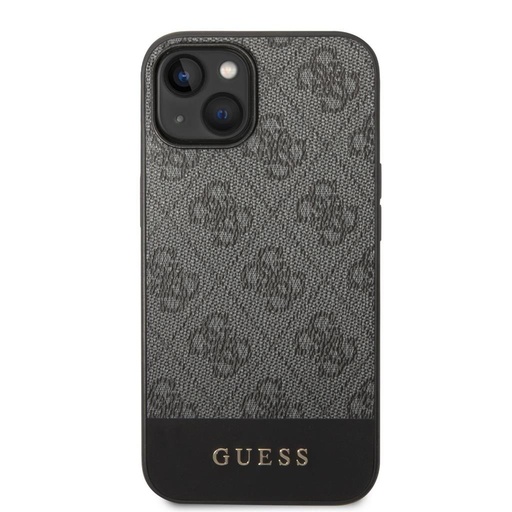 Apple iPhone 14 Plus Guess 4G Stripe pouzdro (Šedá) - GUHCP14MG4GLGR