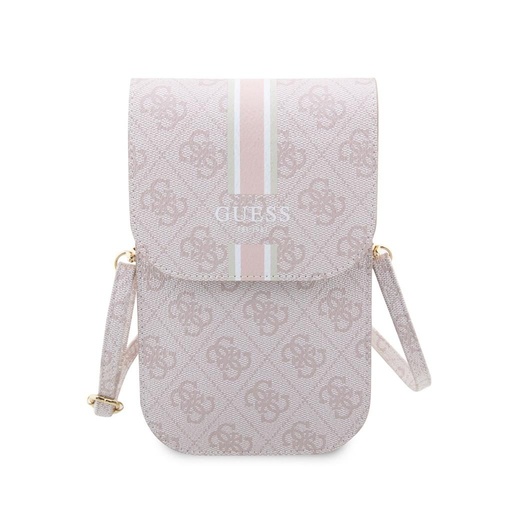 Guess 4G Printed Stripe Phone Bag (Růžová) - GUWBP4RPSP