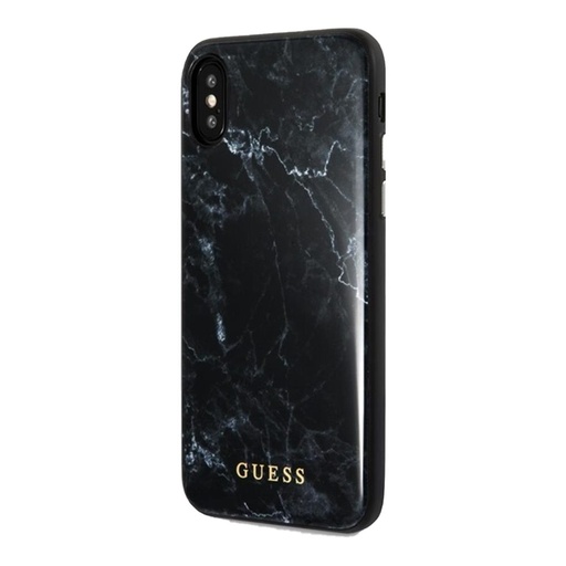 Apple iPhone X / XS Guess Marble pouzdro (Černá) - GUHCPXHYMABK